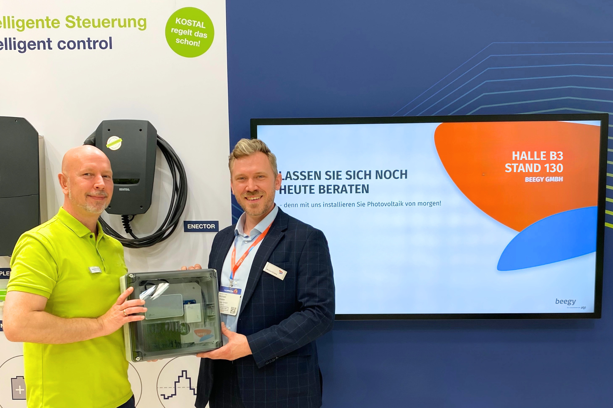 Messebild beegy und KOSTAL